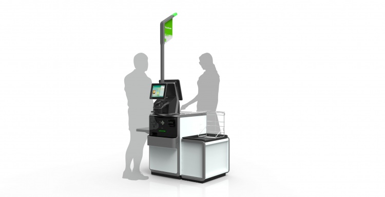 Photo: Self-checkout system with flexible, convertible design...