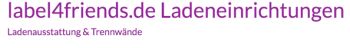 Logo label4friends Ladeneinrichtungen & Trennwände