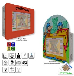 Magic Wall game machine offers games and children’s cinema...