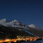 Thumbnail-Photo: Luminous track up the Magic Mountain above Davos...