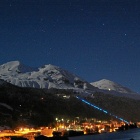 Photo: Luminous track up the Magic Mountain above Davos...