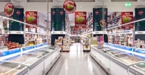 LEDs from OSRAM Opto Semiconductors illuminate supermarkets in the Jerónimo...
