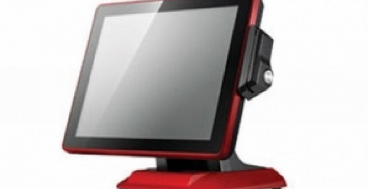 Photo: AWEK presents compact POS-System smartTOUCH 2015 at EuroCIS 2012...