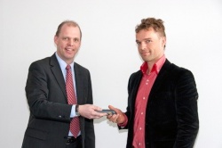 DSB project head Jesper Frederik Gottlieb (right) and Hoeft & Wessel sales head...