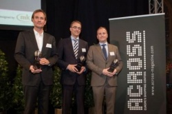 The winners of 2012 ACROSS Award (f.l.t.r.): Lars Jähnichen (mfi), Christoph...