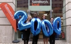 2000th job secured through successful Sainsburys and Remploy partnership...
