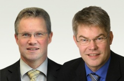 Dr.-Ing. Günter Kuhlmann, Leiter F&E Höft & Wessel AG und Thomas Fortmeier,...
