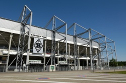 The BORUSSIA-PARK stadium in Mönchengladbach.