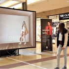 Photo: Using store windows effectively as customer magnets...