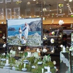 Photo: Window displays in London: Spring motifs