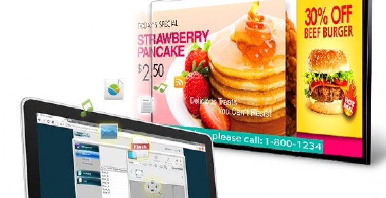 Photo: Software for a broad spectrum of digital signage applications...