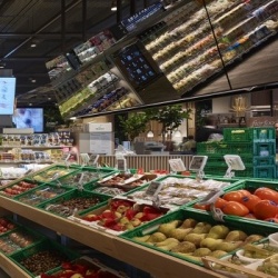 Photo: Digital mirror provides shoppers with extra product information...