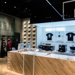 Photo: Inside the Nike & Jordan Basketball experience store in Beijing...