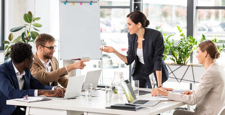 meeting in a modern office