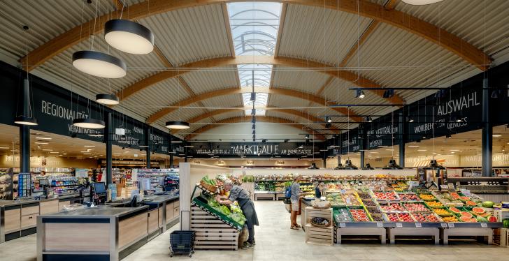 Lighting concept of Edeka Habig in Bad Soden-Salmünster...