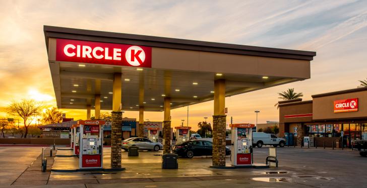 A Circle K convenience store at a gas station