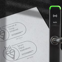 Thumbnail-Photo: SALTO achieves BSI Enhanced Level IoT Kitemark™...