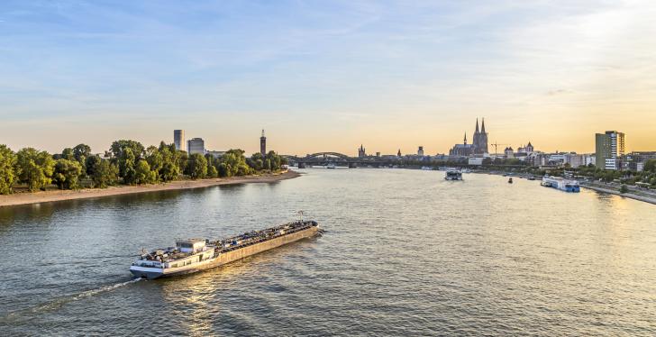 Ship on Rhine