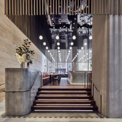 Thumbnail-Photo: Lighting installation in Sydney’s new commercial tower 1 Denison...