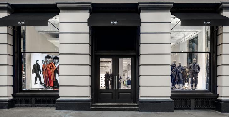 HUGO BOSS store New York from the outside