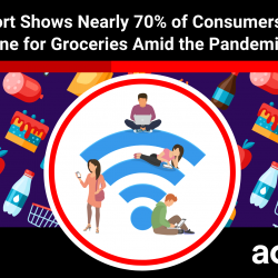 Thumbnail-Photo: 70 % of US consumers continue to shop online for groceries amid the...