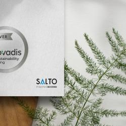 Thumbnail-Photo: SALTO receives a Silver rating in the EcoVadis evaluation ranking...