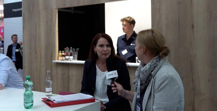 Katja Laska interviewing Xenia Giese from Microsoft...