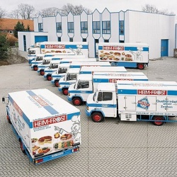 Delivery vehicles of Heimfrost-Partner Chr. Krapp Tiefkühldienst...