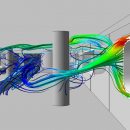 Analysis of air flows in the retail area of the station Tiburtina in Rome....