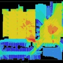 Color representation of the degree of “connectivity” in a shopping mall....