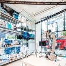 Inside view of the Supermarket by Selfridges with a robotic arm in the center...