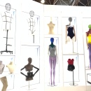 Different mannequins in different colours and poses...