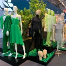 Different mannequins in different colours and poses...