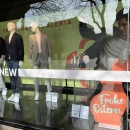 A shop window decorated in the spirit of spring.