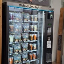 A vending machine filled with ready meals.