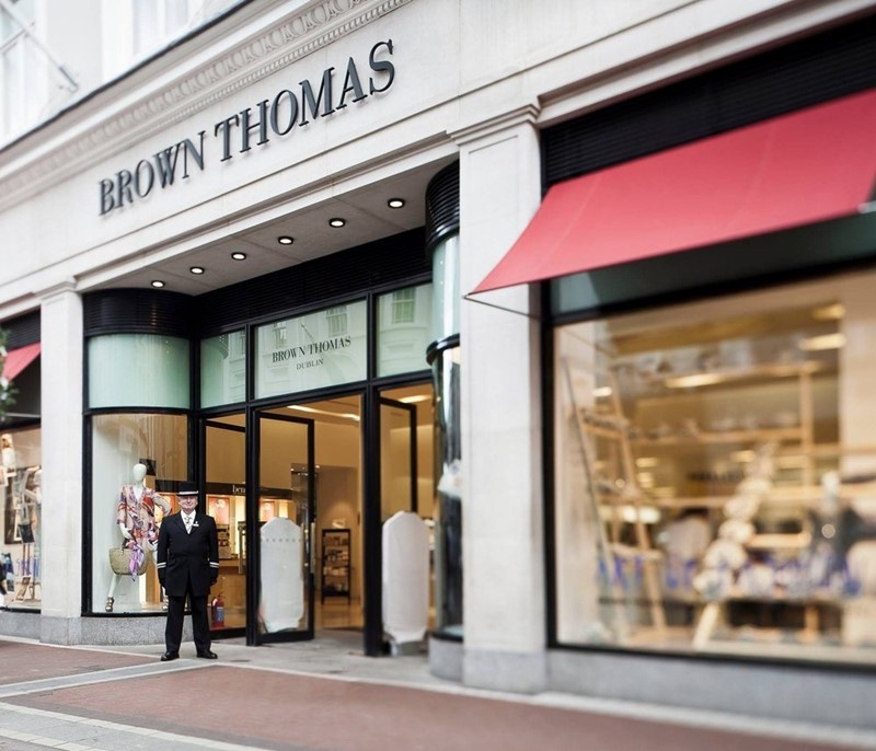 The shop entrance of Brown Thomas