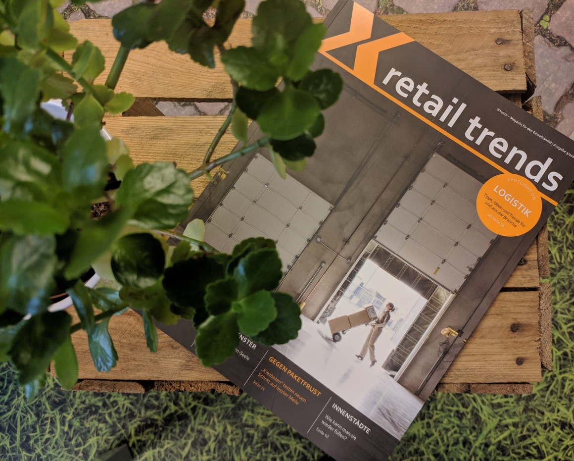 Cover of the magazine lying under a flower