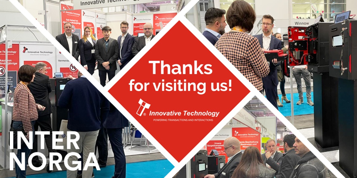 A collage with different pictures of people on a tradef fair saying Thanks for...