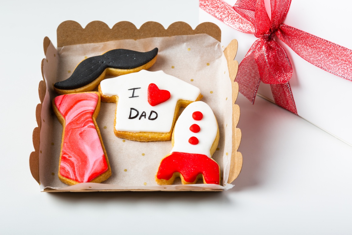 A box of homemade cookies