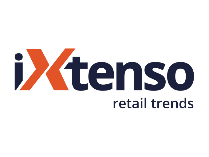 iXtenso Logo in orange und dunkelblau