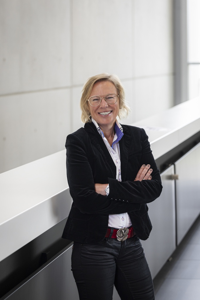 Elke Moebius smiles at the camera.