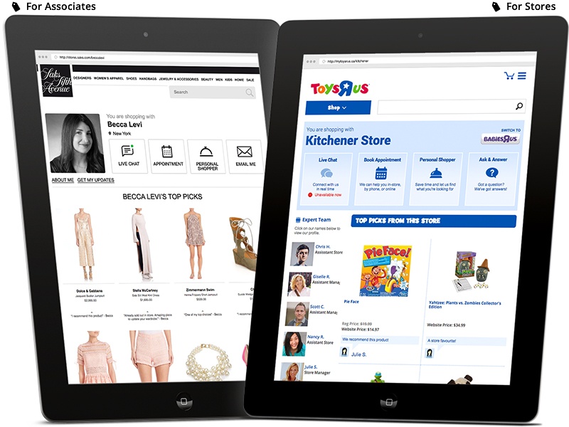 Photo: Salesfloor Storefront for stores brings online service and...