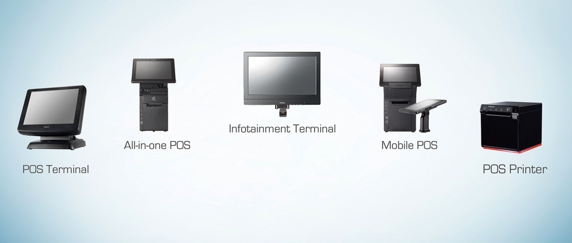 Posiflex’s lineup at GITEX 2016.