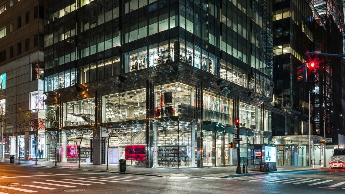 Photo: adidas opened a new flagship store in New York City...