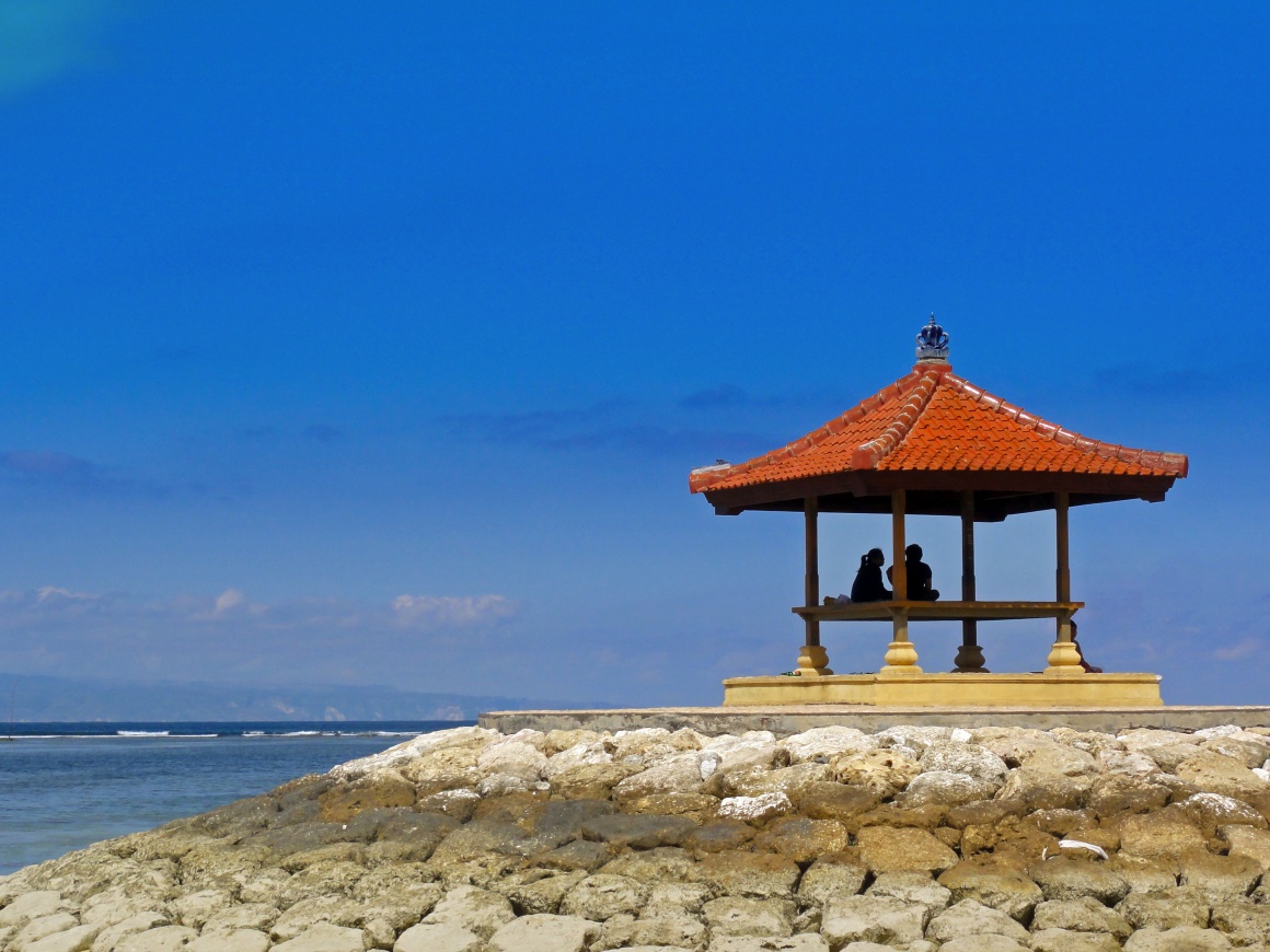 Asian landscape at the sea