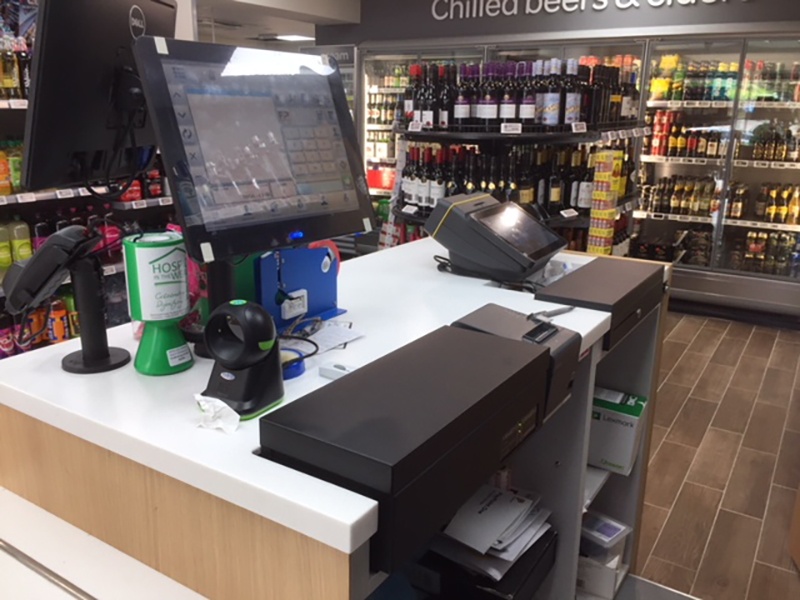 Cash register in a Spar store; copyright: APG