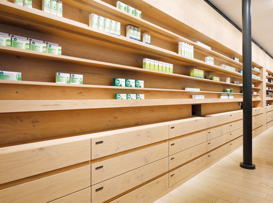 Photo: What shop design can look like: The Schubert pharmacy in Pullach on the...
