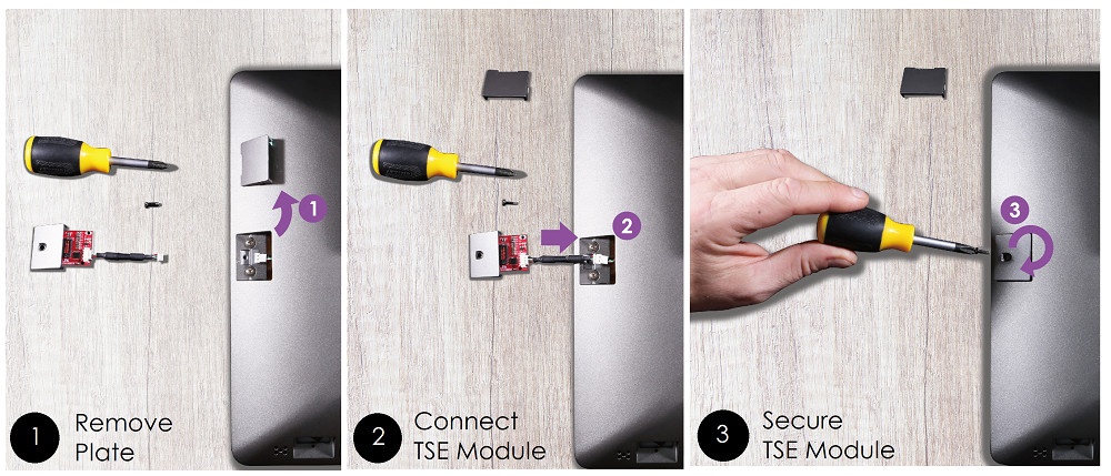 Installation instruction of a device in three pictures...