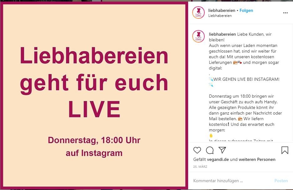 The store also uses live stream as a marketing tool to virtually engage and...