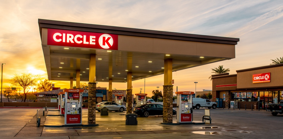 A Circle K convenience store at a gas station